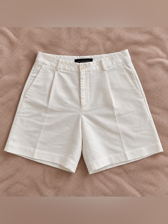 Ralph Lauren Pants - Lauren Ralph Lauren Pleated High-Rise Linen Blend Twill Shorts Size 10 NWOT